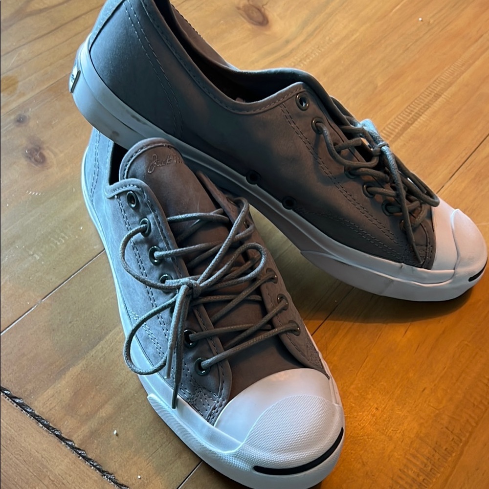 Converse Gray and White Classic Canvas Sneakers